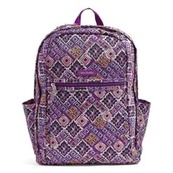 Vera Bradley Women's Lighten Up Grand Backpack, Dream Diamonds