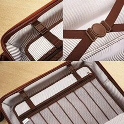 Vintage Luggage Carryon Suitcase Travel - HoJax Classic Trolley Luggage With Spinner Wheels, TSA Lock, Lightweight, 20 Inch, Navy Blue -Vera Bradley Shop 61qW3XtlhbS