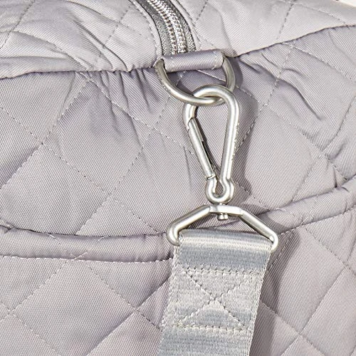 Vera Bradley Women's Performance Twill Medium Travel Duffle Bag, Tranquil Gray, One Size 6 Vera Bradley Women's Performance Twill Medium Travel Duffle Bag, Tranquil Gray, One Size - Image 4