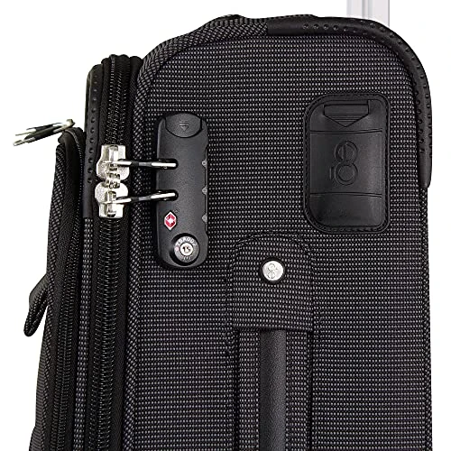 Cloe Carry-On 20 Inch Luggage With 360º-spinner Wheels In Black Color 8 Cloe Carry-On 20 Inch Luggage With 360º-spinner Wheels In Black Color - Image 6