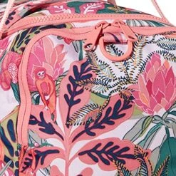 Vera Bradley Women's Recycled Lighten Up Reactive Small Gym Bag Travel, Rain Forest Canopy Coral, One Size -Vera Bradley Shop 61ta3ot7VyS