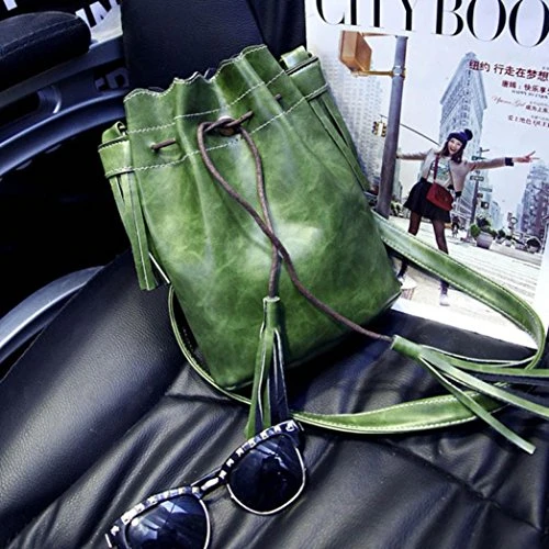 Women Bag, Gillberry New Handbag Shoulder Tassel Messenger Bag Purse Satchel (Green) 7 Women Bag, Gillberry New Handbag Shoulder Tassel Messenger Bag Purse Satchel (Green) - Image 5