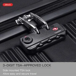 Verdi Luggage Set 3 Piece - Lightweight With USB Port Hardside Carry On Suitcase - Includes Expandable 20 Inch Carry On, 24In/TSA-Approved Lock 28In Checked Bag With 8-Wheel Rolling Spinner -Vera Bradley Shop 61un0DjOzmL