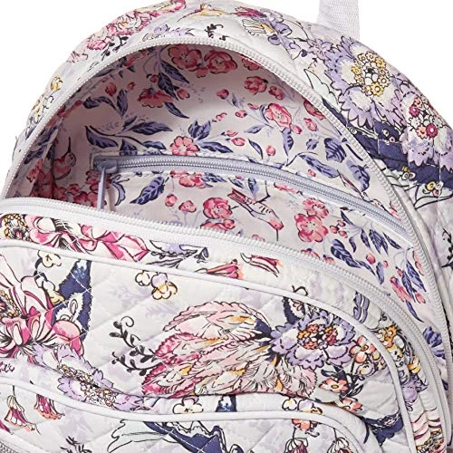 Vera Bradley Cotton Small Backpack, Hummingbird Park 5 Vera Bradley Cotton Small Backpack, Hummingbird Park - Image 3