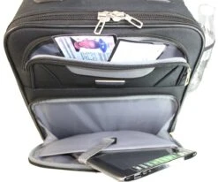 Boardingblue Airlines Personal Item Under Seat Basic Small Luggage 16.5" (Black) -Vera Bradley Shop 7127Fpx 2BL1L