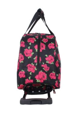 Betsey Johnson Luggage Designer Pattern Suitcase Wheeled Duffel Carry On Bag (Paris Love) (One Size, Covered Roses) -Vera Bradley Shop 71ACdrUz6GL