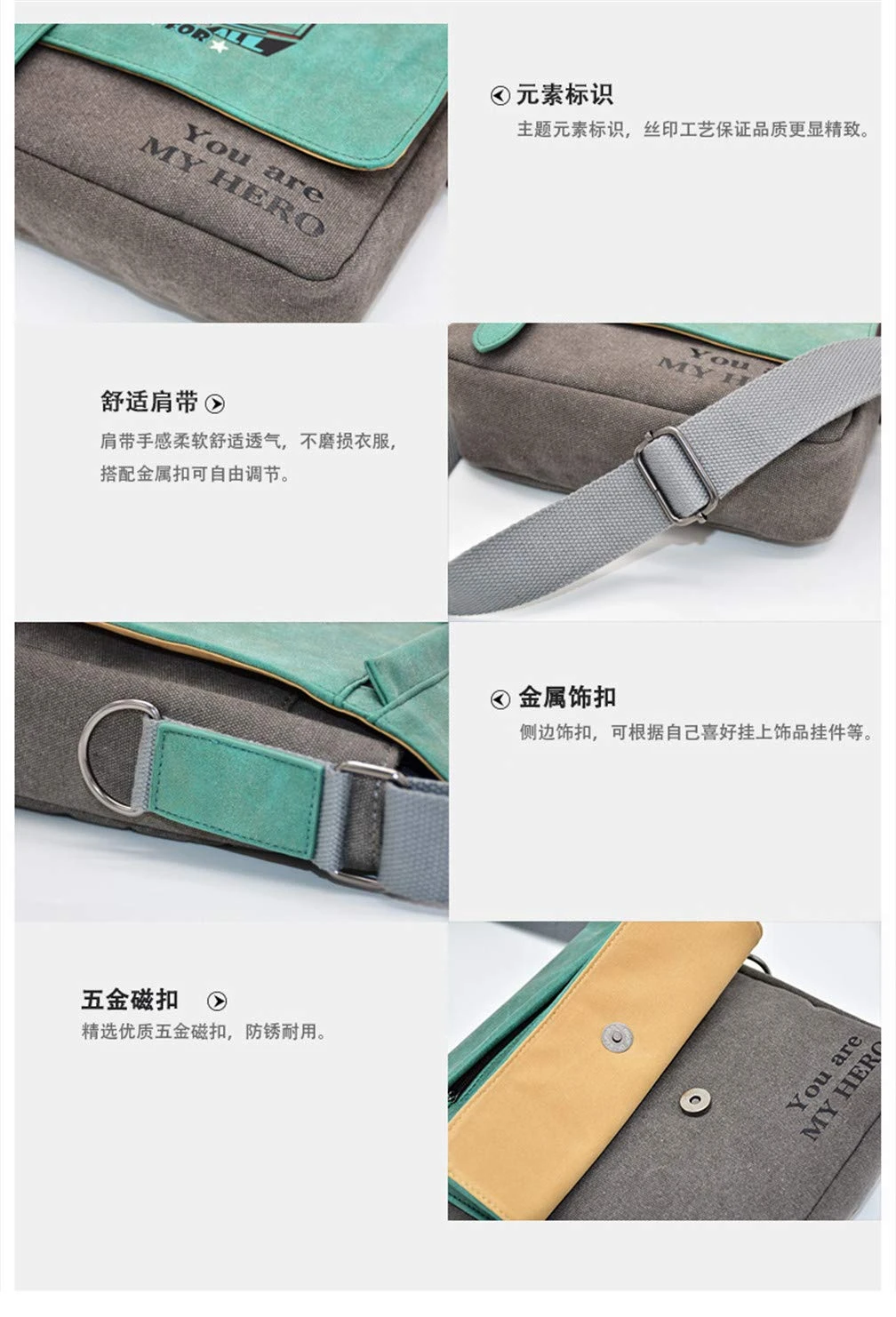 YOYOSHome Anime Gintama Cosplay Satchel Messenger Bag Shoulder Bag Handbag Crossbody Bag 4 YOYOSHome Anime Gintama Cosplay Satchel Messenger Bag Shoulder Bag Handbag Crossbody Bag - Image 2