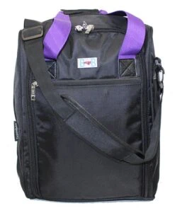 BoardingBlue Personal Item Under Seat For The Airlines Of American, Frontier, Spirit, Black/Purple
