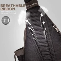 OutdoorMaster Sling Bag - Crossbody Backpack For Women & Men (Mocha Brown) -Vera Bradley Shop 71YIx8nIV L