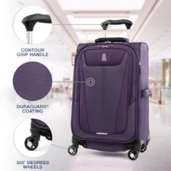 Travelpro Maxlite 5 Lightweight Checked Large 29" Expandable Softside Luggage Imperial Purple, 29-inch -Vera Bradley Shop 71aZIiMutfL