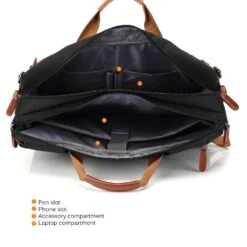 CoolBELL Convertible Backpack Messenger Bag Shoulder Bag Laptop Case Handbag Business Briefcase Multi-Functional Travel Rucksack Fits 15.6 Inch Laptop For Men/Women (Grey) -Vera Bradley Shop 71cLBg6SlHL