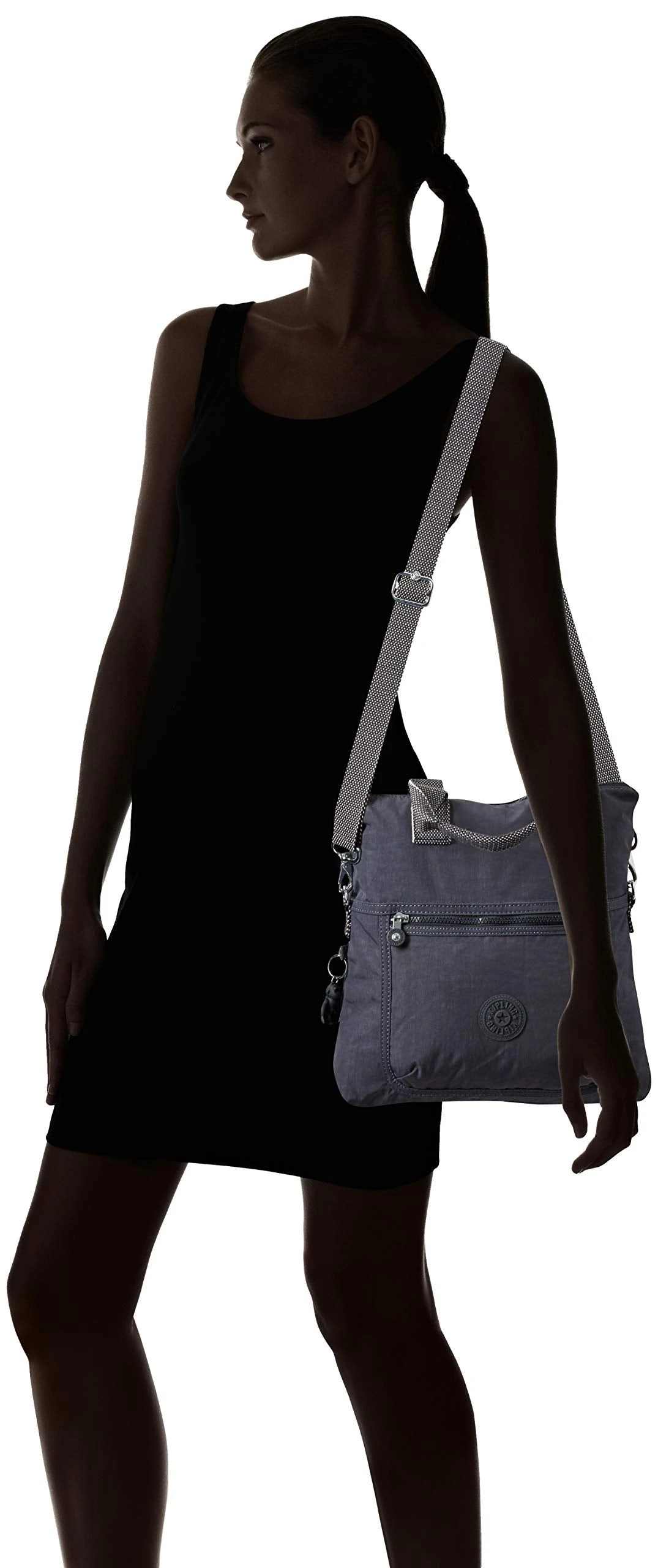 Kipling Eleva Large Handbag, Night Grey 4 Kipling Eleva Large Handbag, Night Grey - Image 2