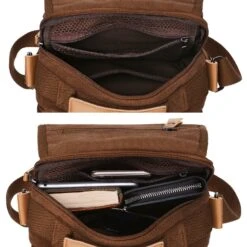 Berchirly Small Messenger Bags, Vintage Men's Canvas Shoulder Crossbody Sling Hiking Bag Satchel Everyday Use 11 Berchirly Small Messenger Bags, Vintage Men's Canvas Shoulder Crossbody Sling Hiking Bag Satchel Everyday Use -Vera Bradley Shop 81A1MVt3 dL