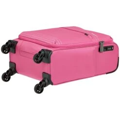 AmazonBasics Lightweight Luggage, Softside Spinner Travel Suitcase With Wheels - 22 Inch, Pink -Vera Bradley Shop 81C9p7uQqlL