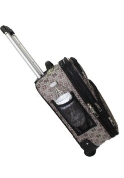 BoardingBlue Rolling Personal Item Luggage Under Seat For The Airlines Of American, Frontier, Spirit (Brown) -Vera Bradley Shop 81CM vSc3fL