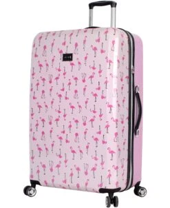 Betsey Johnson 4 Pieces Luggage Set - ABS+PC Hardside Lightweight Durable Rolling Suitcase With Spinner Wheels - Set Includes; 15", 20", 26", 30" 15 Betsey Johnson 4 Pieces Luggage Set - ABS+PC Hardside Lightweight Durable Rolling Suitcase With Spinner Wheels - Set Includes; 15", 20", 26", 30" -Vera Bradley Shop 81KX6knrW L