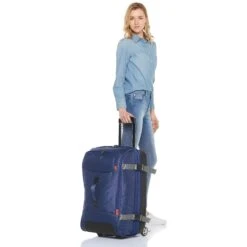 AmazonBasics Rolling Travel Duffel Bag Luggage With Wheels, Medium, Blue 13 AmazonBasics Rolling Travel Duffel Bag Luggage With Wheels, Medium, Blue -Vera Bradley Shop 81N7fVgwMHL