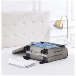 AmazonBasics Belltown Softside Rolling Spinner Suitcase Luggage - 21-Inch, Heather Grey -Vera Bradley Shop 81iz1yqsecL