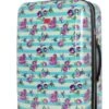 Betsey Johnson 26 Inch Checked Luggage Collection - Expandable Scratch Resistant (ABS + PC) Hardside Suitcase - Designer Lightweight Bag With 8-Rolling Spinner Wheels (Stripe Floral Hummingbird) -Vera Bradley Shop 81j6JjD237L