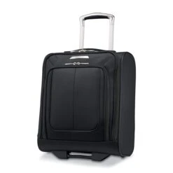 Samsonite SoLyte DLX Softside Luggage, Midnight Black, Underseat