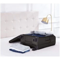 AmazonBasics Belltown Softside Rolling Spinner Suitcase Luggage - 25 Inch, Heather Black 14 AmazonBasics Belltown Softside Rolling Spinner Suitcase Luggage - 25 Inch, Heather Black -Vera Bradley Shop 81pViYVV0AL