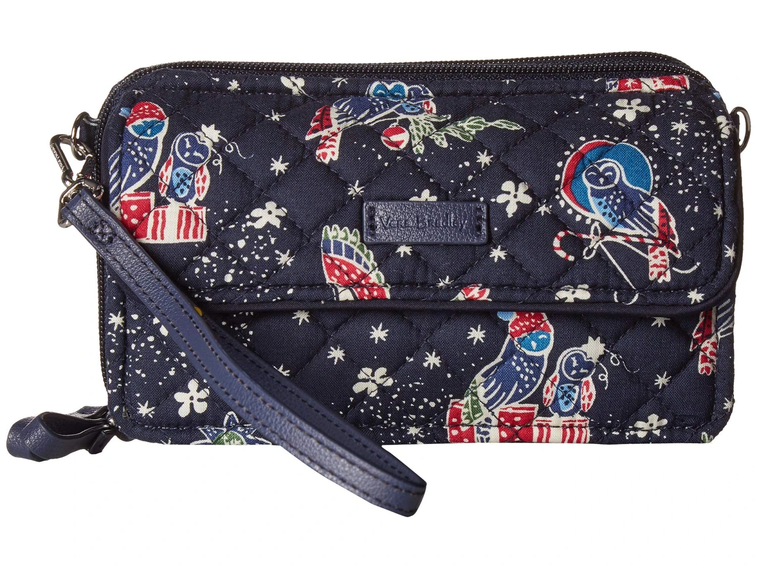 Vera Bradley Women's Iconic RFID All-In-One Crossbody Holiday Owls One Size 3 Vera Bradley Women's Iconic RFID All-In-One Crossbody Holiday Owls One Size