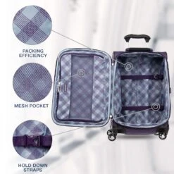 Travelpro Maxlite 5 Lightweight Checked Large 29" Expandable Softside Luggage Imperial Purple, 29-inch -Vera Bradley Shop 81w08t0fulL