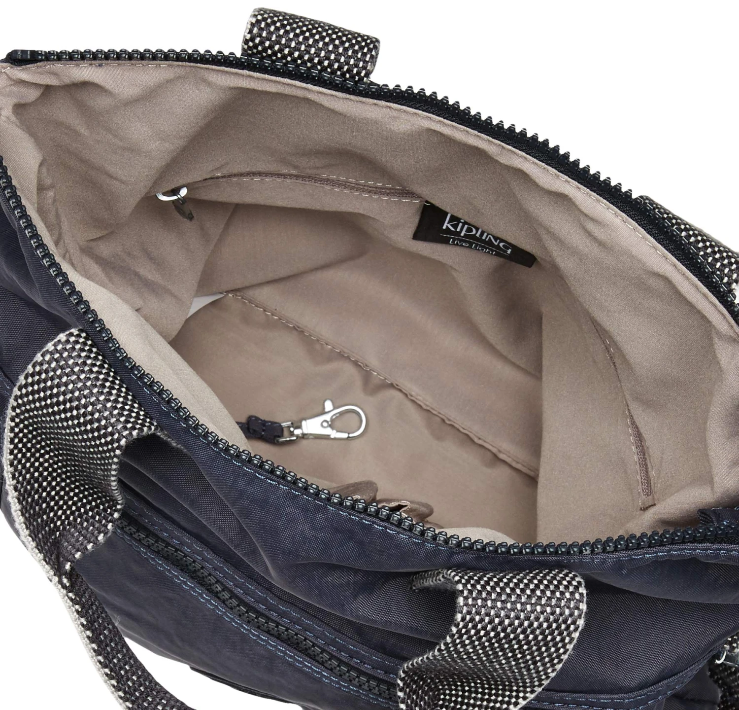 Kipling Eleva Large Handbag, Night Grey 5 Kipling Eleva Large Handbag, Night Grey - Image 3