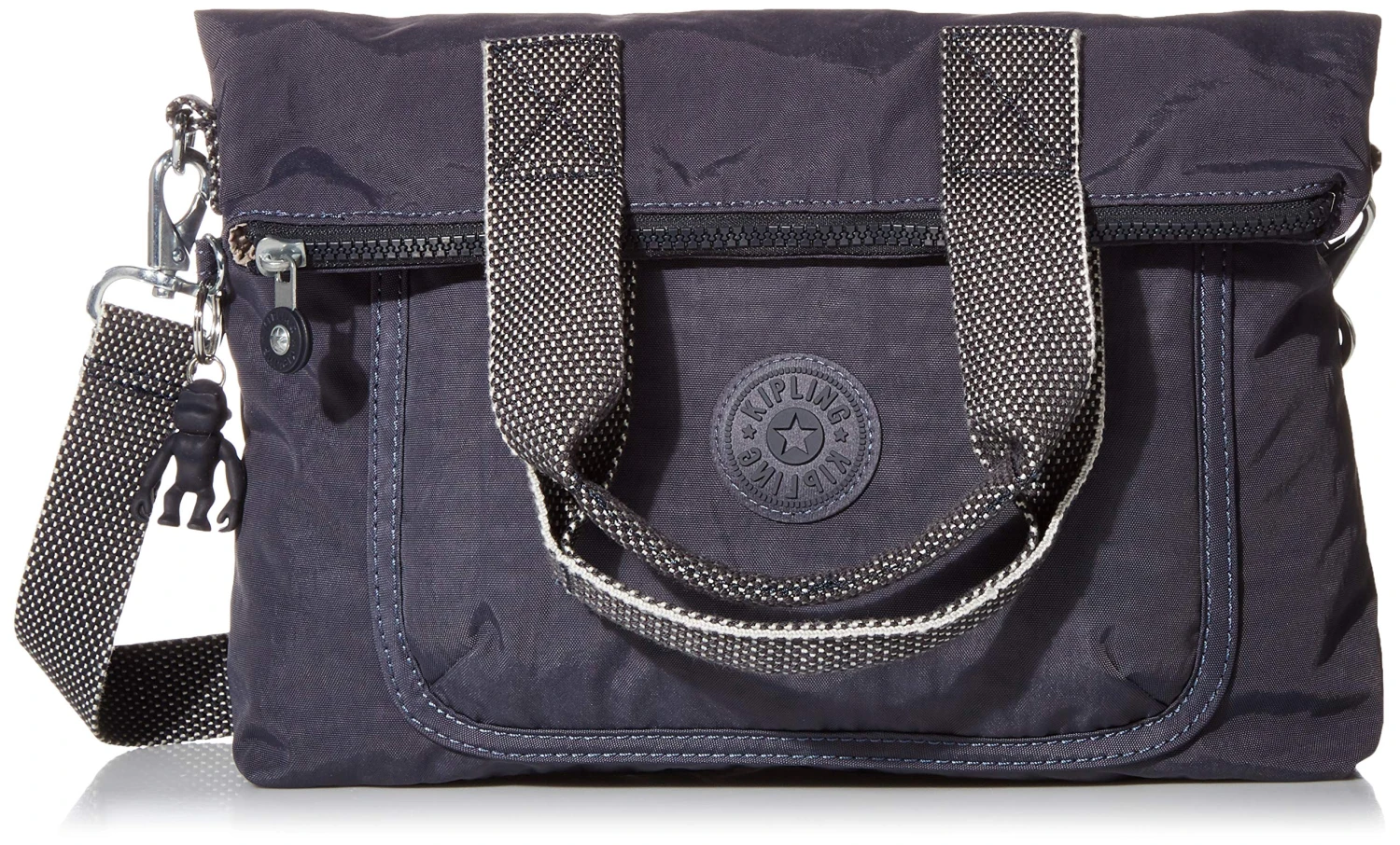 Kipling Eleva Large Handbag, Night Grey 3 Kipling Eleva Large Handbag, Night Grey