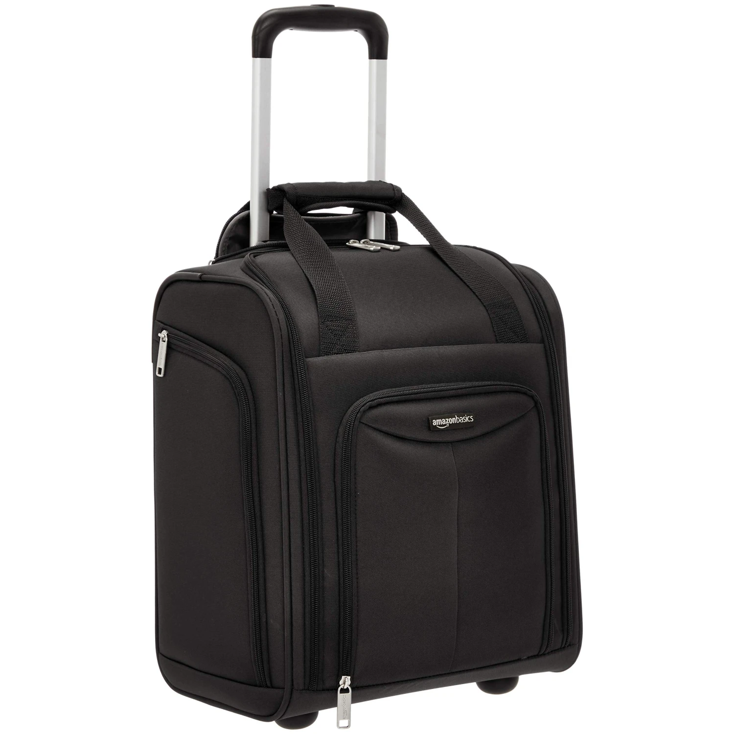 AmazonBasics Underseat Rolling Luggage - Large, Black 3 AmazonBasics Underseat Rolling Luggage - Large, Black