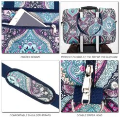 Travel Foldable Waterproof Duffel Bag - Lightweight Carry Storage Luggage Tote Duffel Bag. (Green Floral) 12 Travel Foldable Waterproof Duffel Bag - Lightweight Carry Storage Luggage Tote Duffel Bag. (Green Floral) -Vera Bradley Shop 9170kZBZ 9L