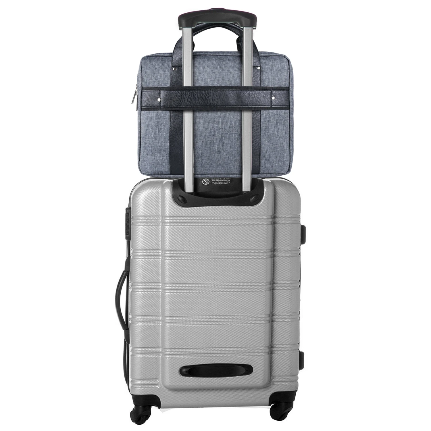 Vangoddy Chrono Grey Rugged Tote Crossbody Shoulder Bag For Lenovo Flex 3 | IdeaPad | ThinkPad E L P Series 15.6" Laptop + Sync And Charge Cable 5 Vangoddy Chrono Grey Rugged Tote Crossbody Shoulder Bag For Lenovo Flex 3 | IdeaPad | ThinkPad E L P Series 15.6" Laptop + Sync And Charge Cable - Image 3