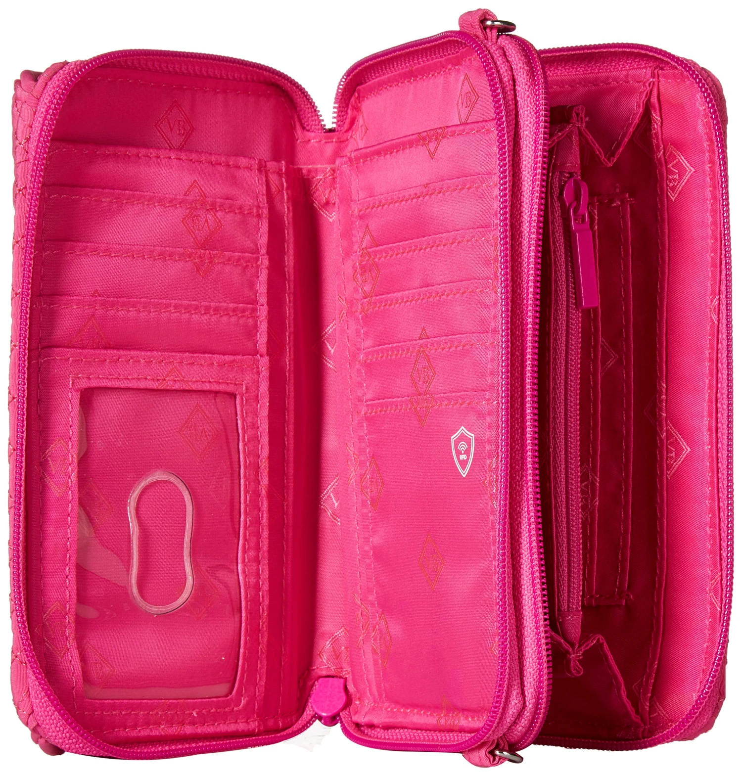 Vera Bradley Microfiber RFID All In One Crossbody, Rose Petal 5 Vera Bradley Microfiber RFID All In One Crossbody, Rose Petal - Image 3