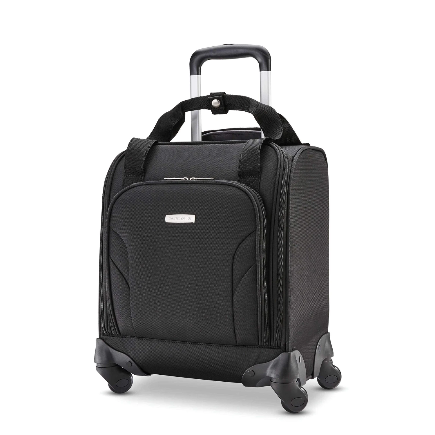 Samsonite Underseat Spinner With USB Port Carry-On Luggage, Jet Black, One Size 3 Samsonite Underseat Spinner With USB Port Carry-On Luggage, Jet Black, One Size