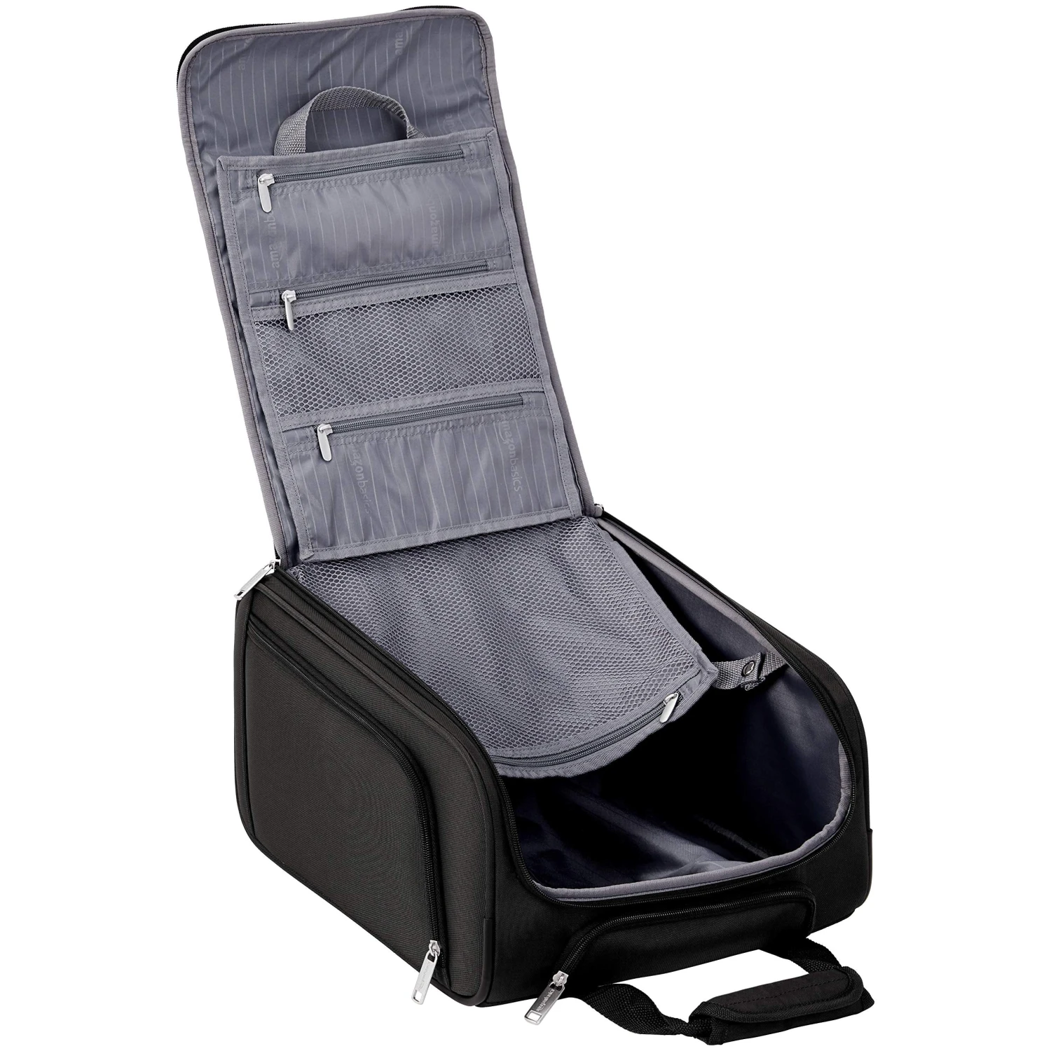 AmazonBasics Underseat Rolling Luggage - Large, Black 4 AmazonBasics Underseat Rolling Luggage - Large, Black - Image 2