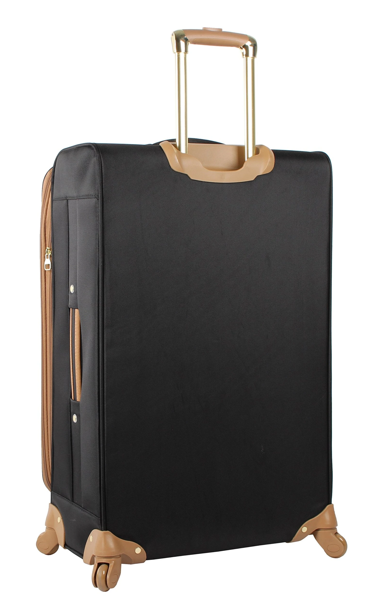 Steve Madden Luggage 3 Piece Softside Spinner Suitcase Set Collection (20"/28"/Under Seat Bag) (Harlo Black) 8 Steve Madden Luggage 3 Piece Softside Spinner Suitcase Set Collection (20"/28"/Under Seat Bag) (Harlo Black) - Image 6