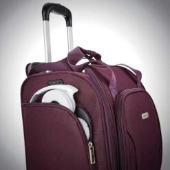 Samsonite Underseat Spinner With USB Port Carry-On Luggage, Purple, One Size -Vera Bradley Shop 91Lv 2BTonwAL