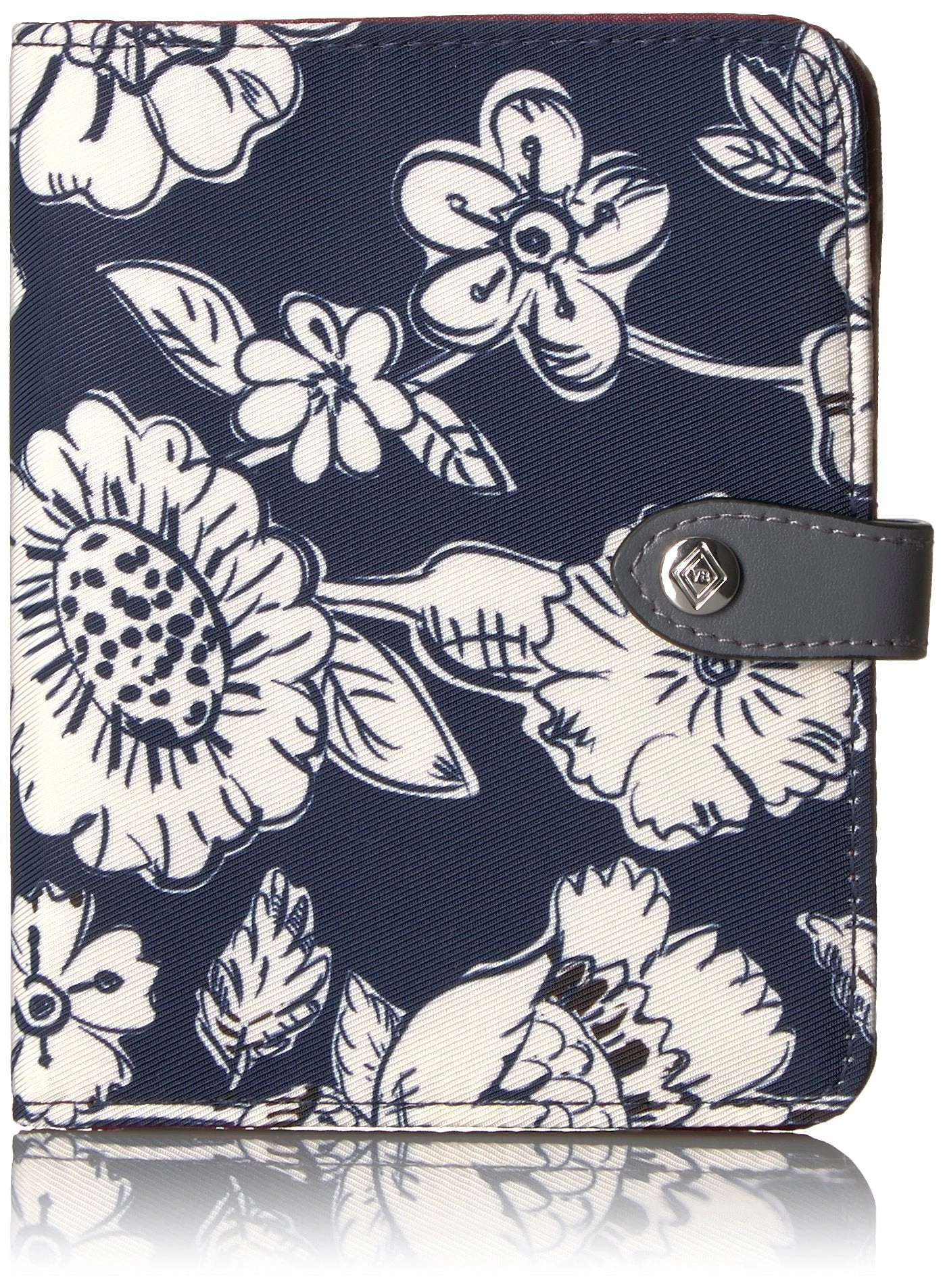 Vera Bradley Women's Midtown RFID Passport Wallet, Midnight Floral, One Size 3 Vera Bradley Women's Midtown RFID Passport Wallet, Midnight Floral, One Size