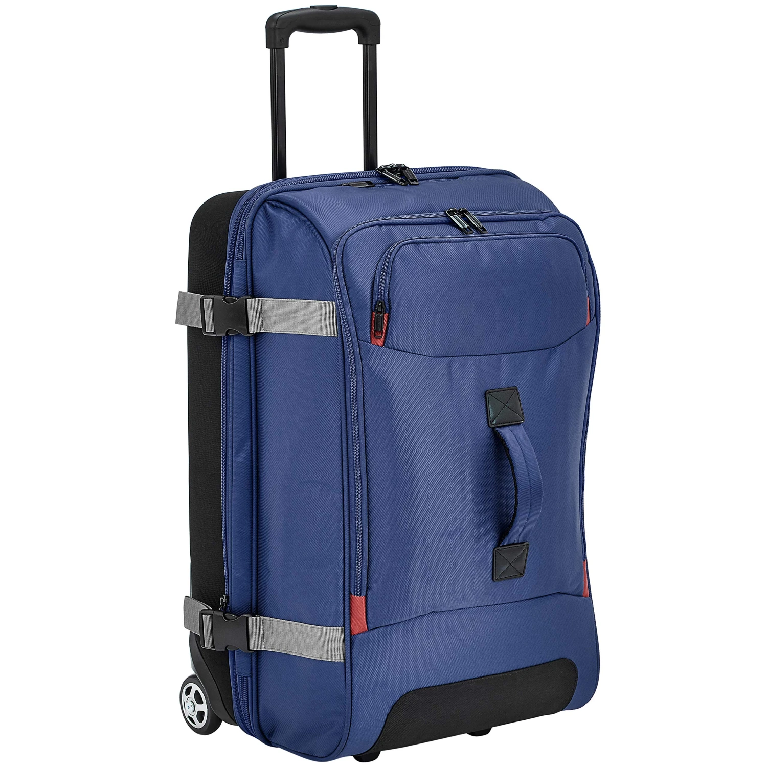 AmazonBasics Rolling Travel Duffel Bag Luggage With Wheels, Medium, Blue 3 AmazonBasics Rolling Travel Duffel Bag Luggage With Wheels, Medium, Blue