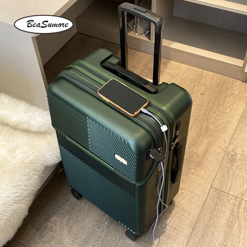 Travel Trolley Bag Rolling Luggage - Rolling Luggage Spinner 20 Inch 5 Travel Trolley Bag Rolling Luggage - Rolling Luggage Spinner 20 Inch - Image 3