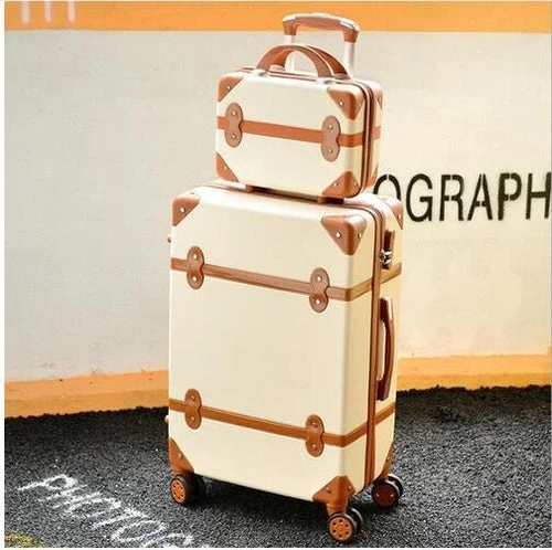 Carrylove Women Spinner Abs Retro Luggage 20"22"24"26" Trolley Bag 15 Carrylove Women Spinner Abs Retro Luggage 20"22"24"26" Trolley Bag - Image 13
