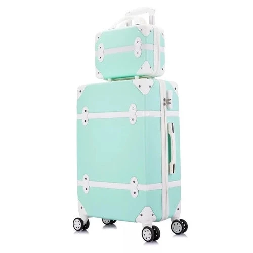 Carrylove Women Spinner Abs Retro Luggage 20"22"24"26" Trolley Bag 9 Carrylove Women Spinner Abs Retro Luggage 20"22"24"26" Trolley Bag - Image 7