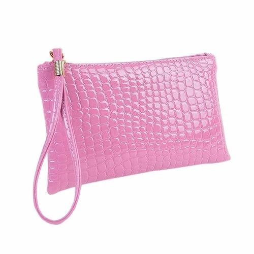 Fahion Handbag Womens Crocodile PU Leather Clutch 11 Fahion Handbag Womens Crocodile PU Leather Clutch - Image 9