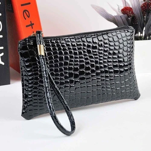 Fahion Handbag Womens Crocodile PU Leather Clutch 8 Fahion Handbag Womens Crocodile PU Leather Clutch - Image 6