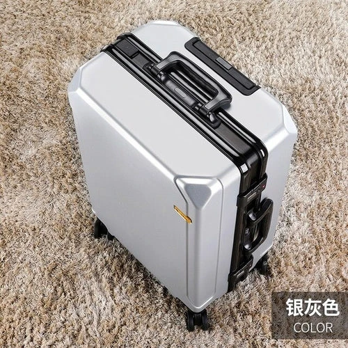 Fashion Rolling Luggage Aluminum Frame | Aluminum Usb Charging Trolley 14 Fashion Rolling Luggage Aluminum Frame | Aluminum Usb Charging Trolley - Image 12