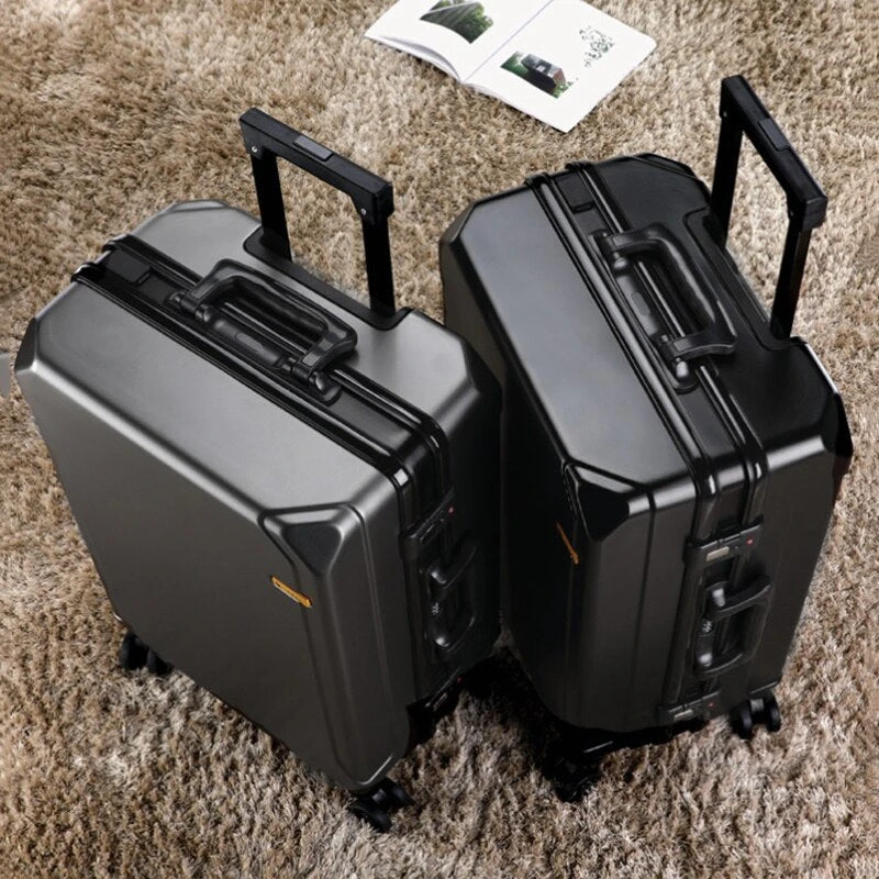 Fashion Rolling Luggage Aluminum Frame | Aluminum Usb Charging Trolley 4 Fashion Rolling Luggage Aluminum Frame | Aluminum Usb Charging Trolley - Image 2