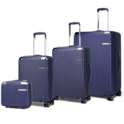 Tulum 4-piece Luggage Set 9 Tulum 4-piece Luggage Set -Vera Bradley Shop HR100 4PC NAV 4 Pcs Set Midnight Navy View 1