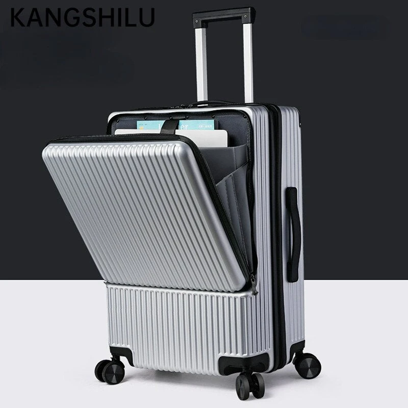 KANGSHILU Aluminum Frame 20 Inches Travel Suitcases Universal Wheel 7 KANGSHILU Aluminum Frame 20 Inches Travel Suitcases Universal Wheel - Image 5