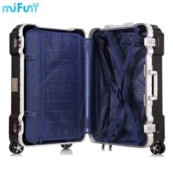 Mifuny Aluminum Frame Trolley Case With Cup Holder Male Travel -Vera Bradley Shop Mifuny Aluminum Frame Trolley Case with Cup Holder Male Travel Suitcase with Wheels Rolling Luggage Female 323e5d34 6b20 4e02 95aa 92476a2e05df