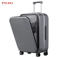 New Arrival 18 Mixi Patent Design Aluminum Frame Suitcase Carry On Rolling Luggage